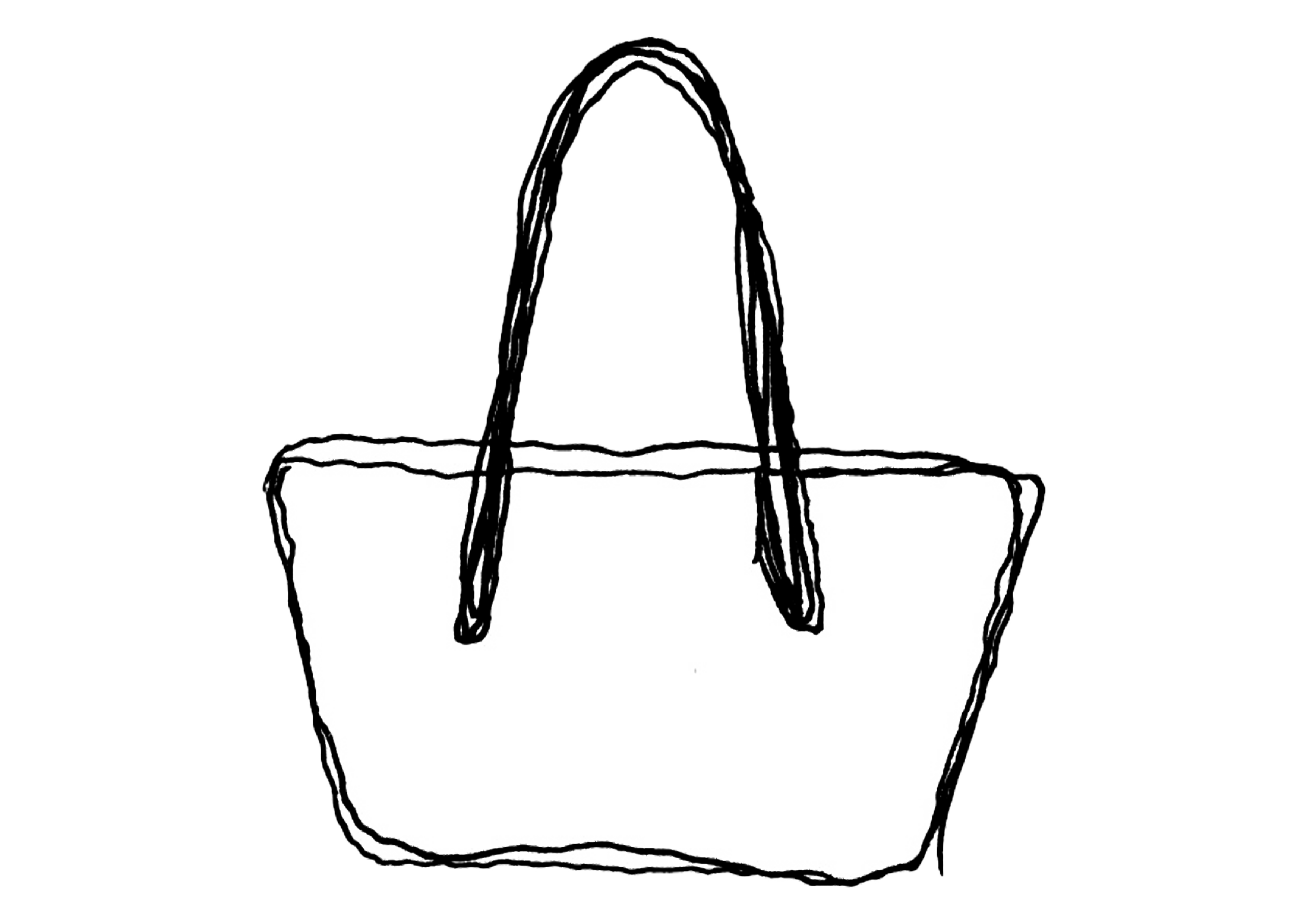 Black handbag with long straps